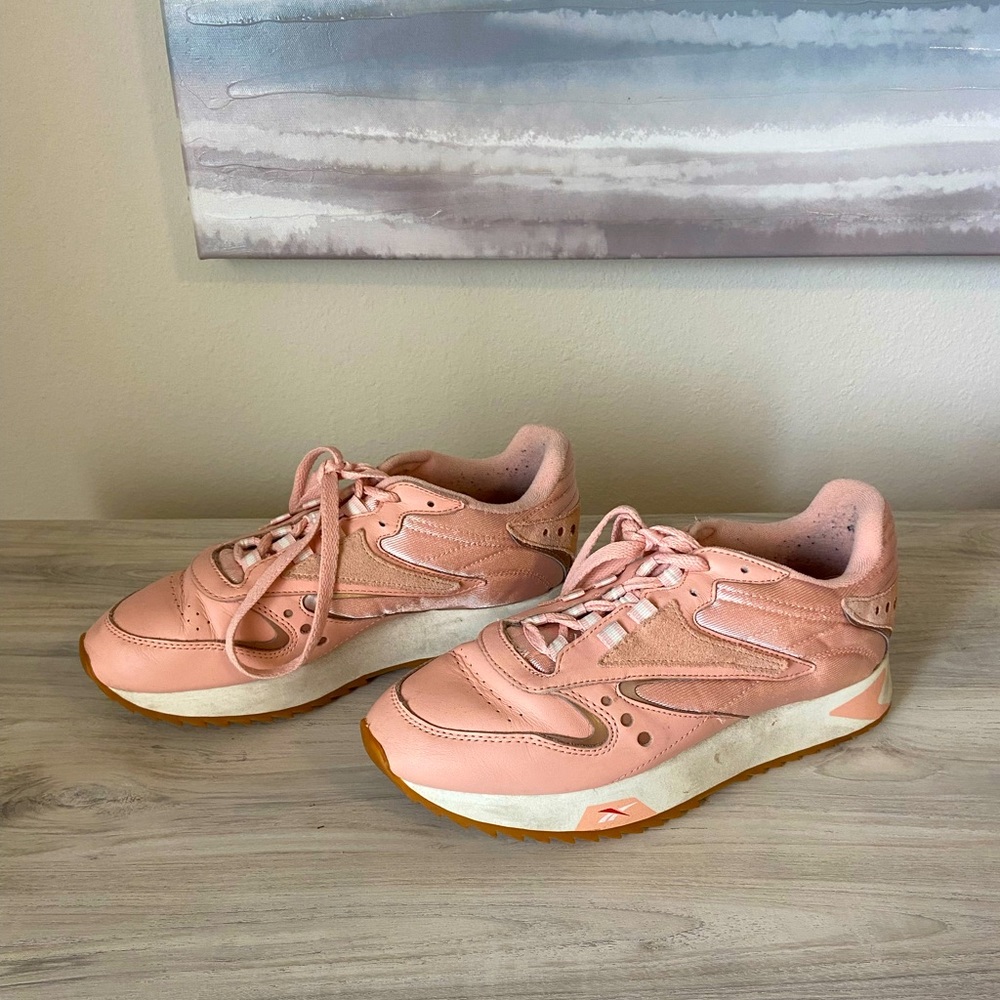 Pink Rebook Platform Sneaker